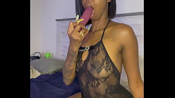 [Ebony, Does, Blowjob] Chynadoll Does Solo BJ