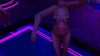 [Mnp2357, Cute Outfit 3D, And] Exhibitionist In Microbikini Clubbing And Dancing