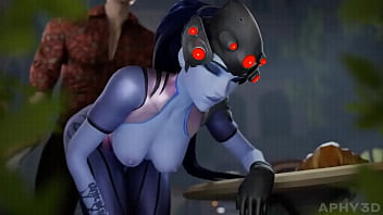 [Quietly, Fucks Quietly, Butt] Widowmaker Fucks Quietly In Public And Get Caught